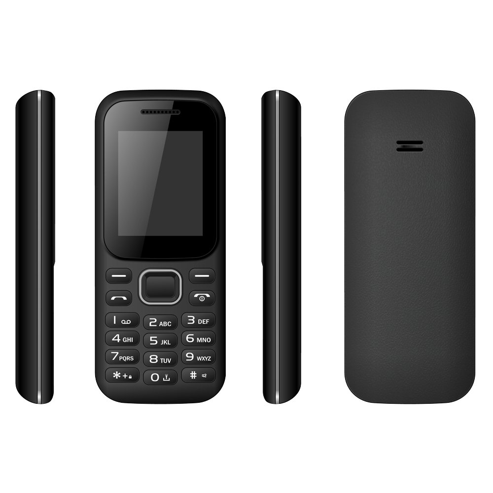 2G 3G 4G Black Multi-feature Phones 2.8inch 1.77 Inch 2g Feature Phone Old Man Cellphone